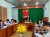 Đ/C Bùi Thị Thảo - HUV - bí thư Đảng ủy xã kết luận cuộc họp.