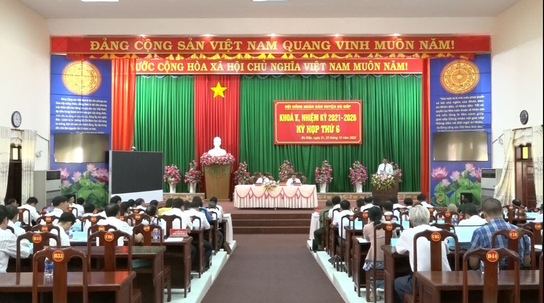 Hội đồng nhân dân huyện Bù Đốp tổ chức kỳ họp cuối năm 2022