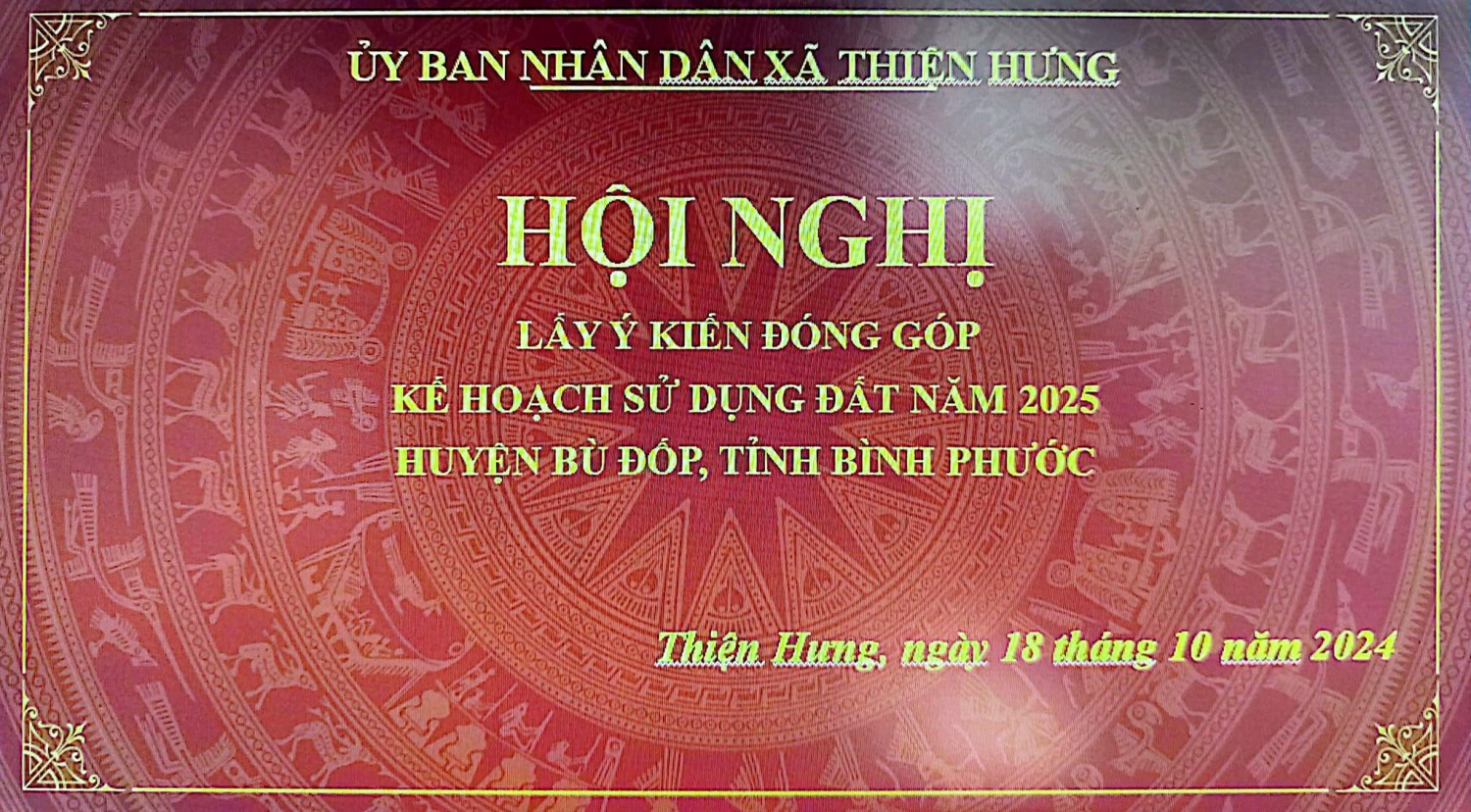 Hội nghị lấy ý kiến đống gọp kế hoạch sử dụng đất năm 2025